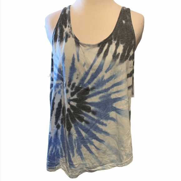 Tie dye tank with roped racerback - Picture 1 of 9